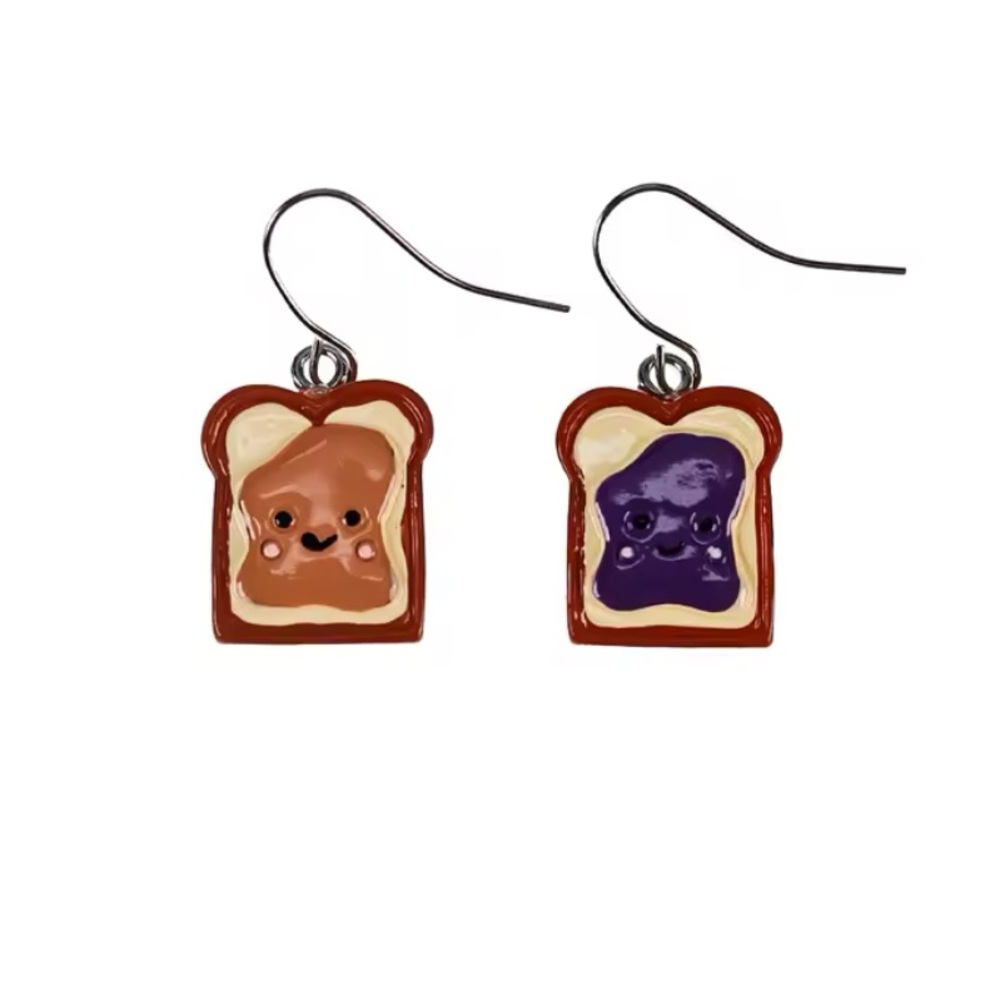 🍞PB&J Resin Earrings🍞 - Picture 2 of 3